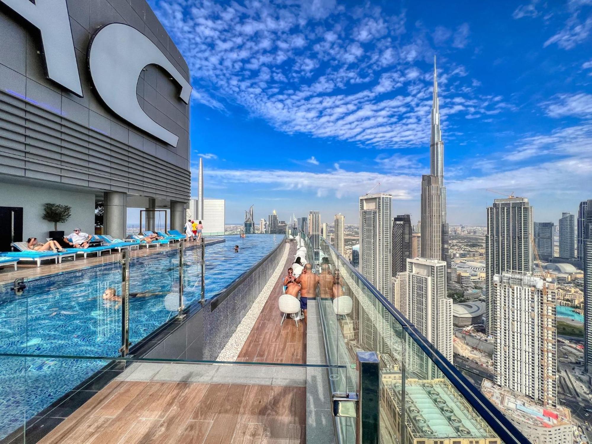 Highest Infinity Pool In Downtown Dubai Apartment Bagian luar foto