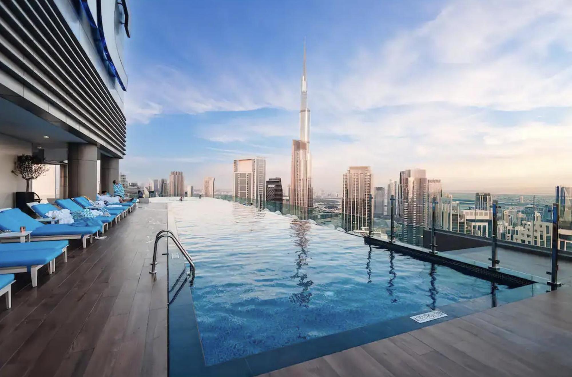 Highest Infinity Pool In Downtown Dubai Apartment Bagian luar foto