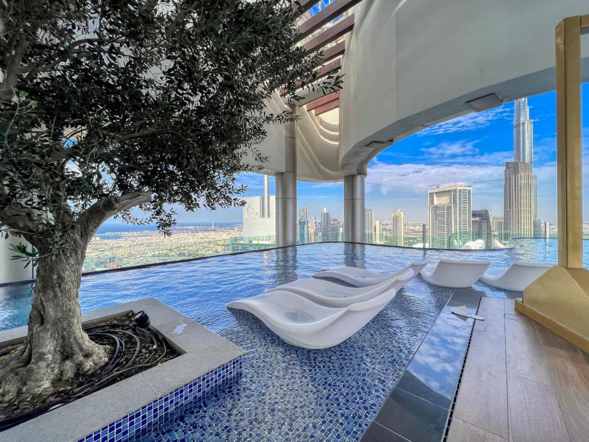 Highest Infinity Pool In Downtown Dubai Apartment Bagian luar foto