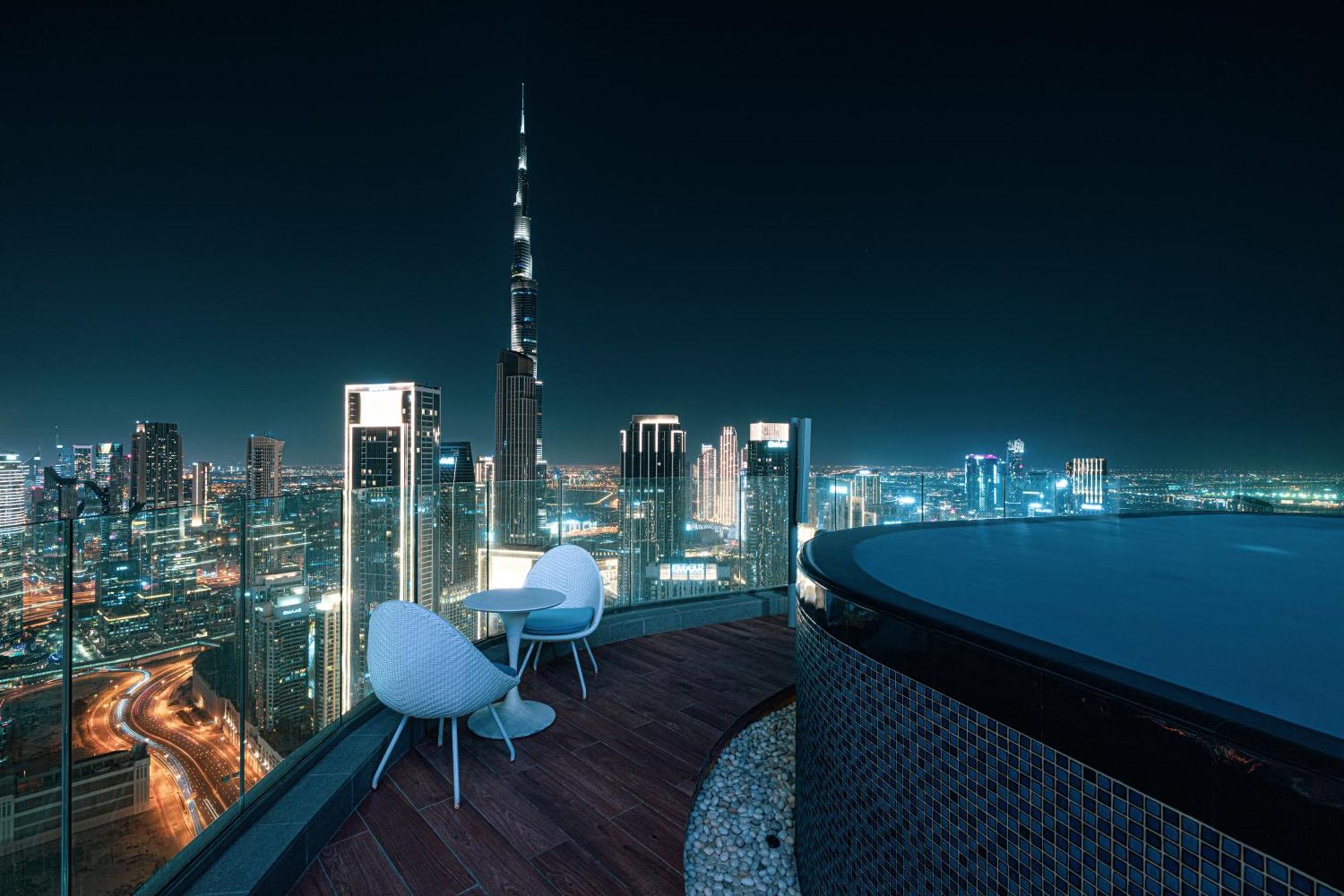 Highest Infinity Pool In Downtown Dubai Apartment Bagian luar foto